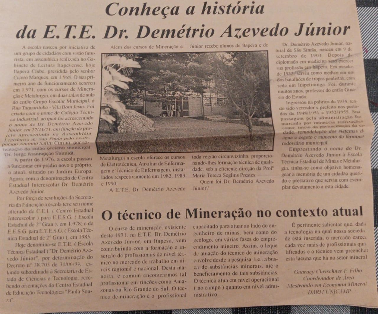 50 ANOS DA ETEC
