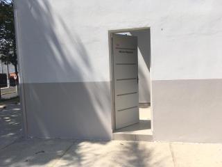 Construção da calçada da escola