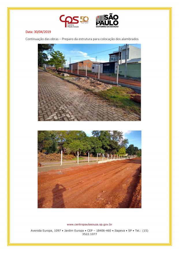 Reforma do muro da escola