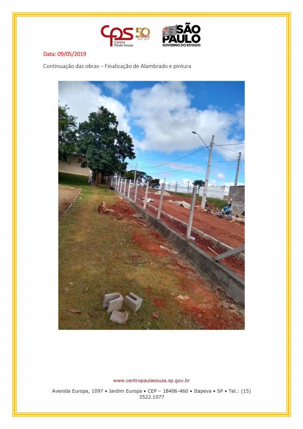 Reforma do muro da escola