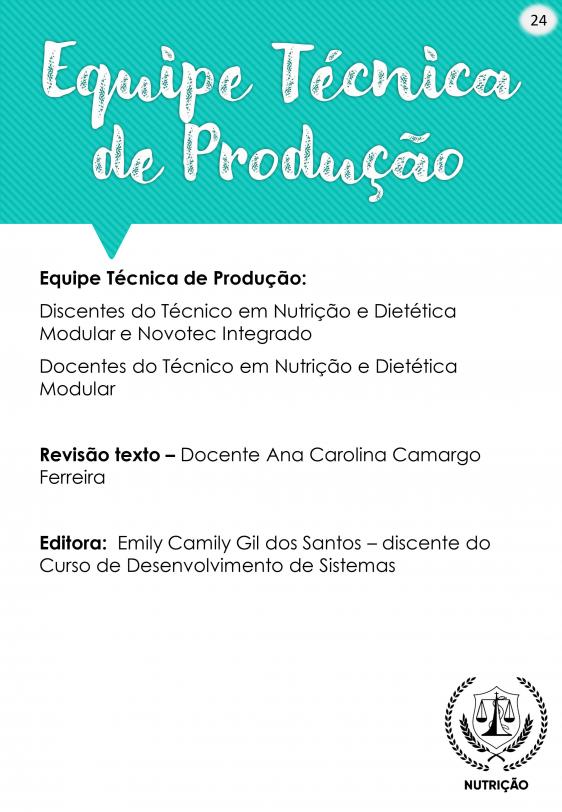 Revista do Curso Técnico em Nutrição - Maio de 2021