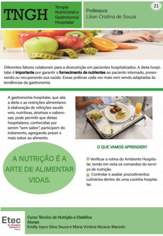 Revista do Curso Técnico em Nutrição - Maio de 2021