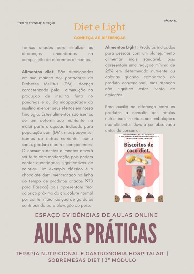 Revista do Curso Técnico em Nutrição - Junho de 2021
