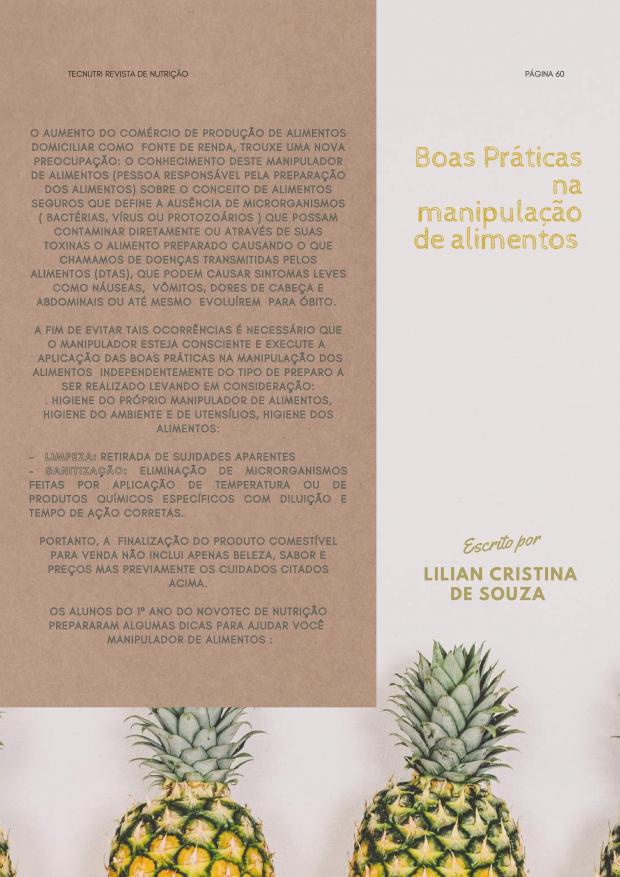 Revista do Curso Técnico em Nutrição - Junho de 2021