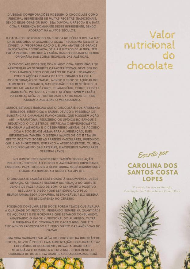 Revista do Curso Técnico em Nutrição - Junho de 2021