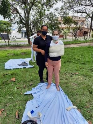 Aula prática de Urgência e Emergência - alunos colocaram a mão na massa em atendimento pré-hospitalar