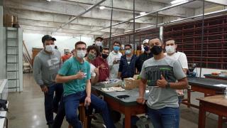 Visita dos alunos da EE EE Antonio Deffune