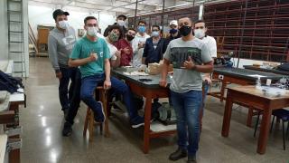 Visita dos alunos da EE EE Antonio Deffune