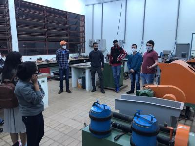 Visita dos alunos da EE EE Antonio Deffune