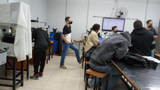 Visita dos alunos da EE EE Antonio Deffune