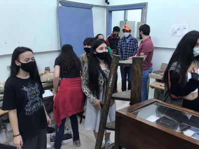 Visita dos alunos da EE EE Antonio Deffune