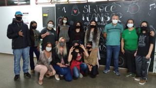 Visita dos alunos da EE EE Antonio Deffune