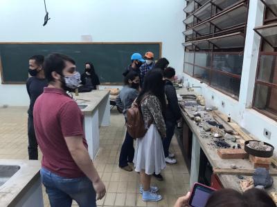 Visita dos alunos da EE EE Antonio Deffune