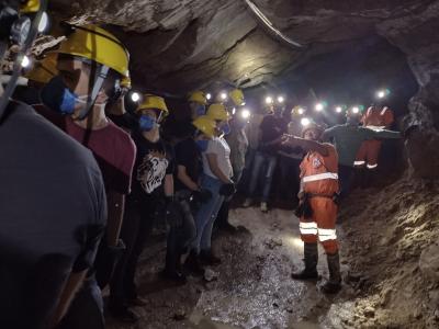 Alunos de Mineração visitam mina subterrânea em Campo Largo, no Paraná