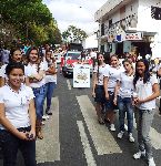 Participação da Etec Itapeva no desfile de aniversário de Itapeva