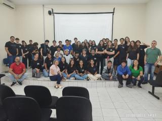 Vista dos alunos da E. M. Maria Stela Guimarães Barros, de Taquarivaí/SP