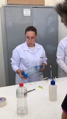 Vista dos alunos da E. M. Maria Stela Guimarães Barros, de Taquarivaí/SP