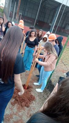 Artes e a cápsula do tempo do professor Ton e seus alunos de Artes