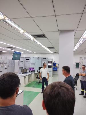 Eletrotécnica em visita técnica em Furnas