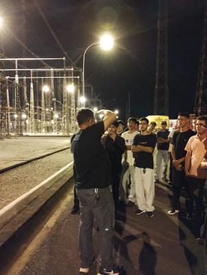 Eletrotécnica em visita técnica em Furnas