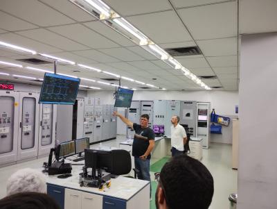 Eletrotécnica em visita técnica em Furnas