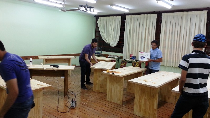Fabricação das Mesas da nova Sala de Coordenação