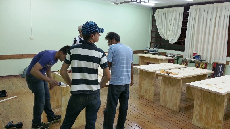Fabricação das Mesas da nova Sala de Coordenação