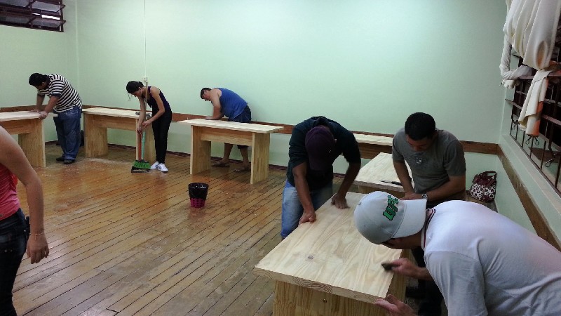 Fabricação das Mesas da nova Sala de Coordenação