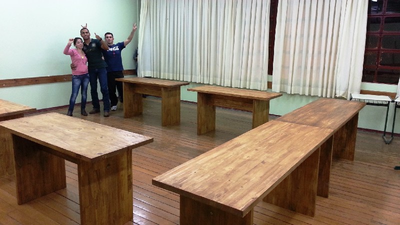 Fabricação das Mesas da nova Sala de Coordenação